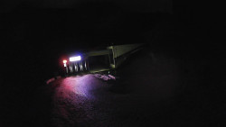 Modrá sjezdovka - dojezd k lanové dráze