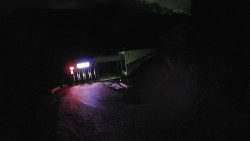 Modrá sjezdovka - dojezd k lanové dráze