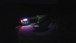 Modrá sjezdovka - dojezd k lanové dráze