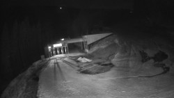 Modrá sjezdovka - dojezd k lanové dráze