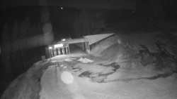 Modrá sjezdovka - dojezd k lanové dráze