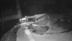 Modrá sjezdovka - dojezd k lanové dráze