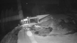 Modrá sjezdovka - dojezd k lanové dráze