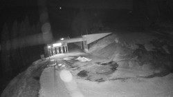 Modrá sjezdovka - dojezd k lanové dráze