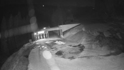 Modrá sjezdovka - dojezd k lanové dráze