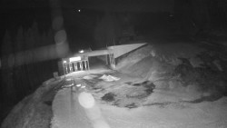 Modrá sjezdovka - dojezd k lanové dráze