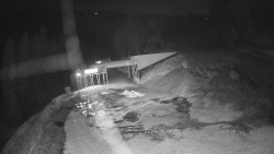 Modrá sjezdovka - dojezd k lanové dráze