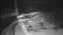 Modrá sjezdovka - dojezd k lanové dráze