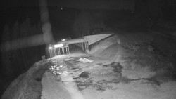 Modrá sjezdovka - dojezd k lanové dráze