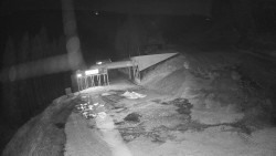 Modrá sjezdovka - dojezd k lanové dráze