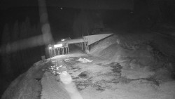 Modrá sjezdovka - dojezd k lanové dráze