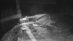 Modrá sjezdovka - dojezd k lanové dráze