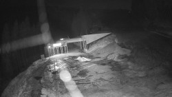 Modrá sjezdovka - dojezd k lanové dráze