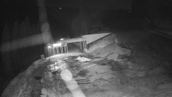 Modrá sjezdovka - dojezd k lanové dráze