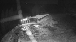 Modrá sjezdovka - dojezd k lanové dráze