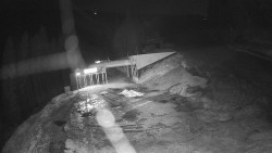 Modrá sjezdovka - dojezd k lanové dráze