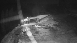 Modrá sjezdovka - dojezd k lanové dráze