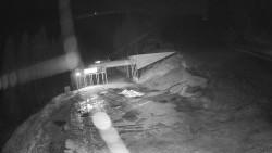 Modrá sjezdovka - dojezd k lanové dráze