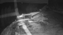 Modrá sjezdovka - dojezd k lanové dráze