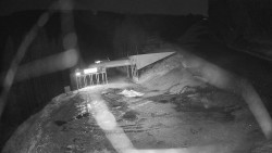 Modrá sjezdovka - dojezd k lanové dráze