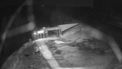 Modrá sjezdovka - dojezd k lanové dráze