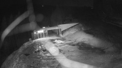 Modrá sjezdovka - dojezd k lanové dráze