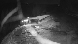 Modrá sjezdovka - dojezd k lanové dráze