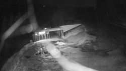 Modrá sjezdovka - dojezd k lanové dráze