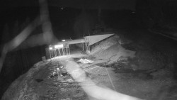 Modrá sjezdovka - dojezd k lanové dráze