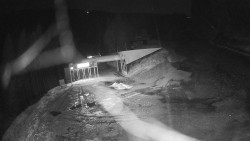 Modrá sjezdovka - dojezd k lanové dráze