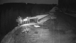 Modrá sjezdovka - dojezd k lanové dráze