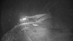 Modrá sjezdovka - dojezd k lanové dráze