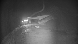 Modrá sjezdovka - dojezd k lanové dráze