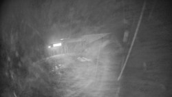 Modrá sjezdovka - dojezd k lanové dráze