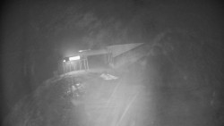 Modrá sjezdovka - dojezd k lanové dráze