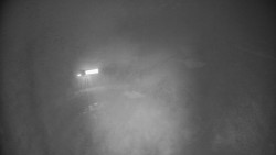 Modrá sjezdovka - dojezd k lanové dráze