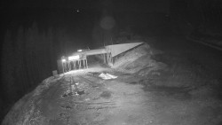 Modrá sjezdovka - dojezd k lanové dráze