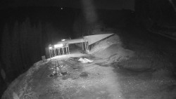 Modrá sjezdovka - dojezd k lanové dráze