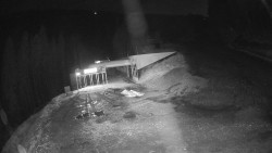 Modrá sjezdovka - dojezd k lanové dráze