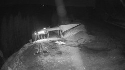 Modrá sjezdovka - dojezd k lanové dráze