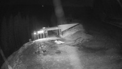 Modrá sjezdovka - dojezd k lanové dráze