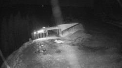 Modrá sjezdovka - dojezd k lanové dráze