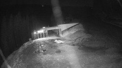 Modrá sjezdovka - dojezd k lanové dráze