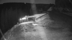 Modrá sjezdovka - dojezd k lanové dráze