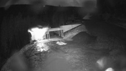 Modrá sjezdovka - dojezd k lanové dráze