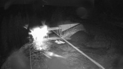 Modrá sjezdovka - dojezd k lanové dráze