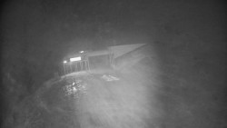 Modrá sjezdovka - dojezd k lanové dráze