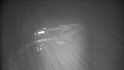 Modrá sjezdovka - dojezd k lanové dráze