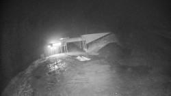 Modrá sjezdovka - dojezd k lanové dráze