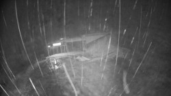 Modrá sjezdovka - dojezd k lanové dráze